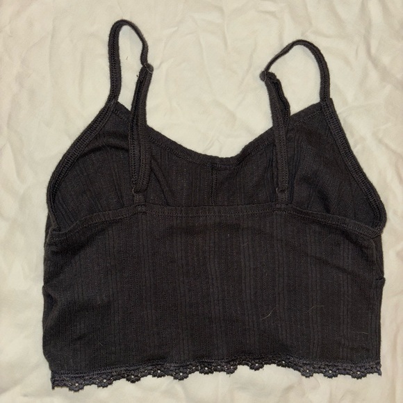 grey crop top - Picture 2 of 2